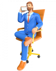 Businessman talking on phone while sitting - 480x720